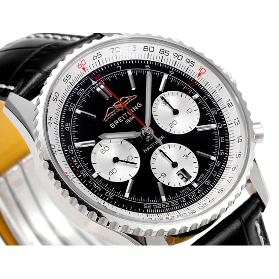 Breitling-Navitimer B01 Chronograph SS/LE Black Dial BLSF Asian B01