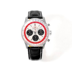 Breitling-Navitimer B01 Chronograph SS/LE White/Stk BLSF Asian B01