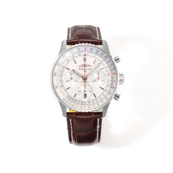 Breitling-Navitimer B01 Chronograph SS/LE White/Stk BLSF Asian B01