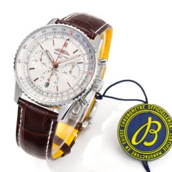 Breitling-Navitimer B01 Chronograph SS/LE White/Stk BLSF Asian B01