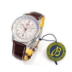 Breitling-Navitimer B01 Chronograph SS/LE White/Stk BLSF Asian B01
