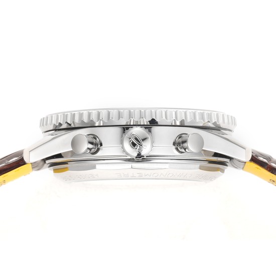 Breitling-Navitimer B01 Chronograph SS/LE White/Stk BLSF Asian B01