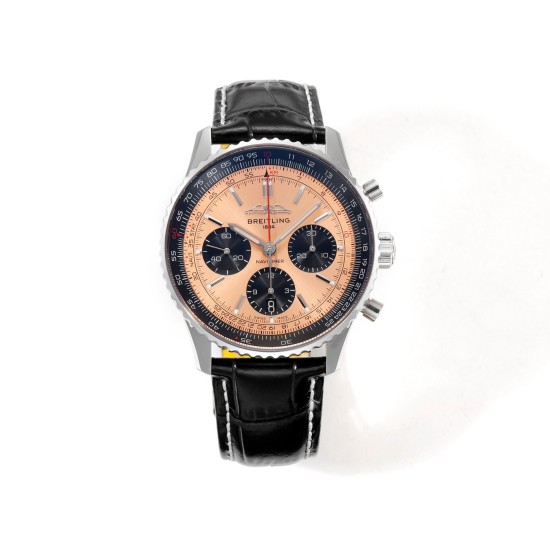 Breitling-Navitimer B01 Chronograph SS/LE Champagne/Stk BLSF Asian B01