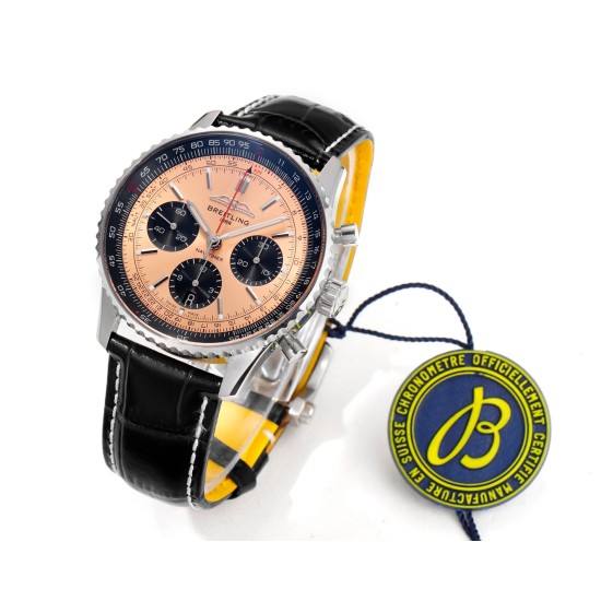 Breitling-Navitimer B01 Chronograph SS/LE Champagne/Stk BLSF Asian B01
