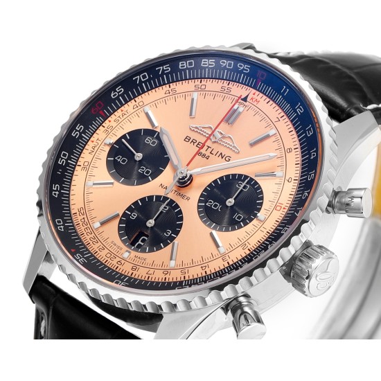 Breitling-Navitimer B01 Chronograph SS/LE Champagne/Stk BLSF Asian B01