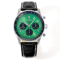 Breitling-Navitimer B01 Chronograph SS/LE Green/Stk BLSF Asian B01