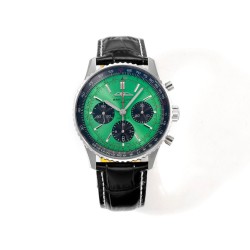 Breitling-Navitimer B01 Chronograph SS/LE Green/Stk BLSF Asian B01