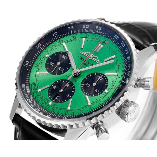 Breitling-Navitimer B01 Chronograph SS/LE Green/Stk BLSF Asian B01
