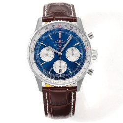 Breitling-Navitimer B01 Chronograph SS/LE Blue Dial BLSF Asian B01