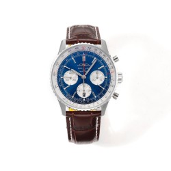 Breitling-Navitimer B01 Chronograph SS/LE Blue Dial BLSF Asian B01