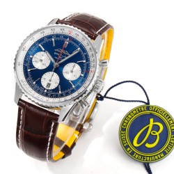 Breitling-Navitimer B01 Chronograph SS/LE Blue Dial BLSF Asian B01