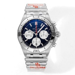 Breitling-Chronomat B01 42MM SS/SS Black/Stk TF A7750