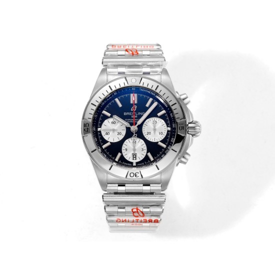 Breitling-Chronomat B01 42MM SS/SS Black/Stk TF A7750