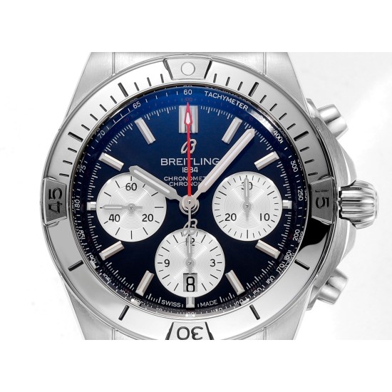 Breitling-Chronomat B01 42MM SS/SS Black/Stk TF A7750