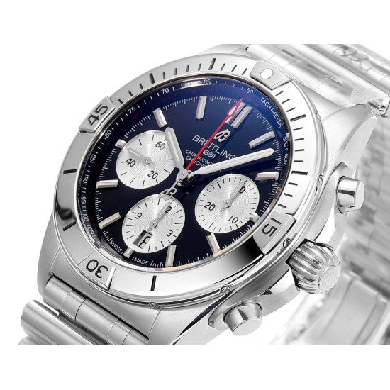 Breitling-Chronomat B01 42MM SS/SS Black/Stk TF A7750