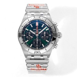 Breitling-Chronomat B01 42MM SS/SS Green/Stk TF A7750