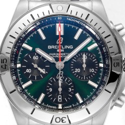 Breitling-Chronomat B01 42MM SS/SS Green/Stk TF A7750