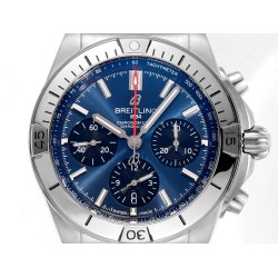 Breitling-Chronomat B01 42MM SS/SS Blue/Stk TF A7750