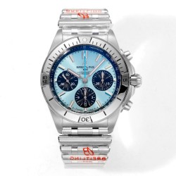 Breitling-Chronomat B01 42MM SS/SS Ice Blue/Stk BLS A7750