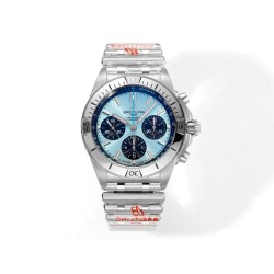 Breitling-Chronomat B01 42MM SS/SS Ice Blue/Stk BLS A7750