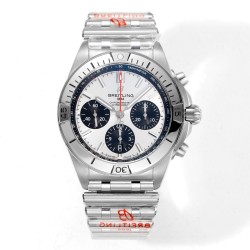 Breitling-Chronomat B01 42MM SS/SS Silver/Stk TF A7750