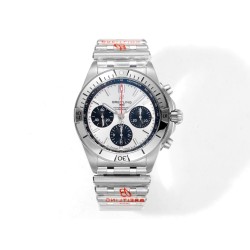Breitling-Chronomat B01 42MM SS/SS Silver/Stk TF A7750