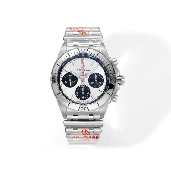 Breitling-Chronomat B01 42MM SS/SS Silver/Stk TF A7750