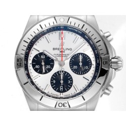 Breitling-Chronomat B01 42MM SS/SS Silver/Stk TF A7750