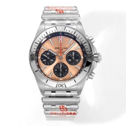 Breitling-Chronomat B01 42MM SS/SS Champagne/Stk TF A7750