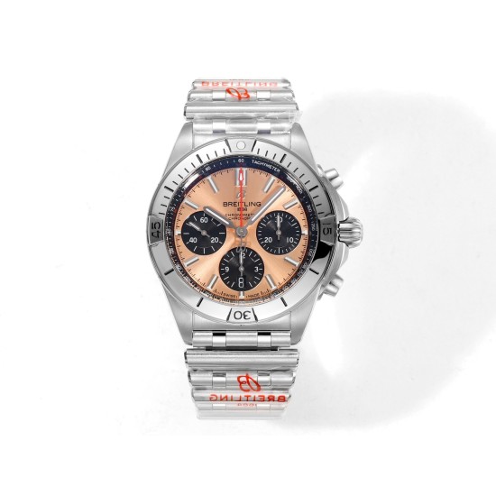 Breitling-Chronomat B01 42MM SS/SS Champagne/Stk TF A7750
