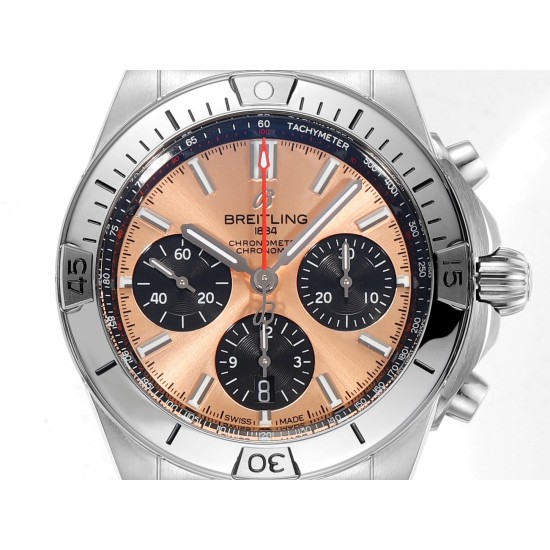 Breitling-Chronomat B01 42MM SS/SS Champagne/Stk TF A7750
