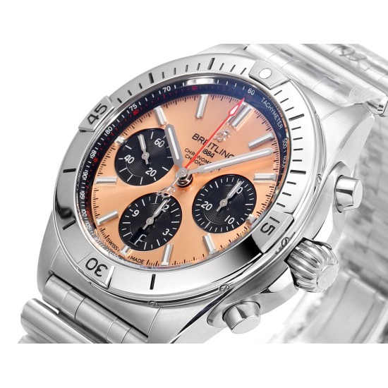 Breitling-Chronomat B01 42MM SS/SS Champagne/Stk TF A7750