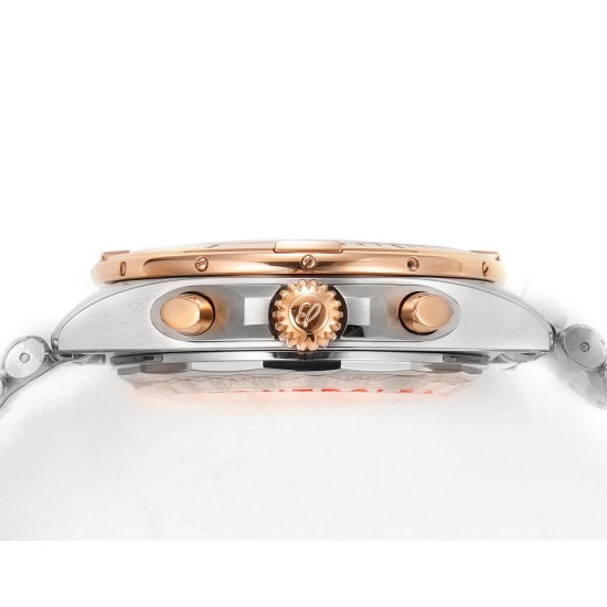 Breitling-Chronomat B01 42MM RG/SS Blue/Stk TF A7750