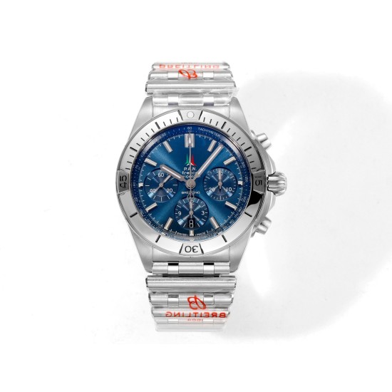 Breitling-Chronomat B01 Frecce Tricolori 42MM SS/SS Blue/Stk TF A7750