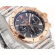 Breitling-Chronomat B01 42MM RG/SS Brown/Stk TF A7750