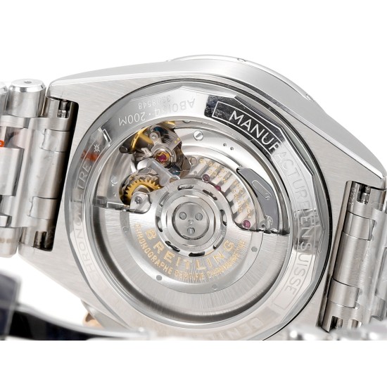 Breitling-Chronomat B01 42MM RG/SS Brown/Stk TF A7750