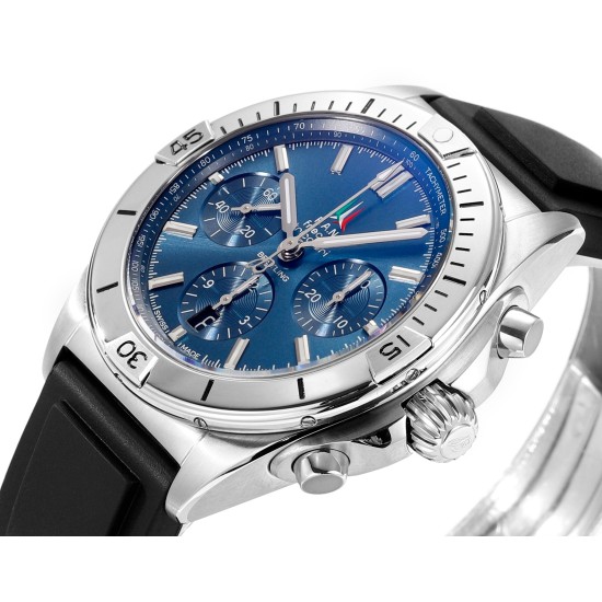 Breitling-Chronomat B01 Frecce Tricolori 42MM SS/RU Blue/Stk TF A7750