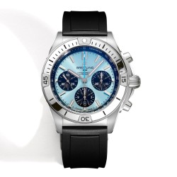 Breitling-Chronomat B01 42MM SS/RU Ice Blue/Blk TF A7750
