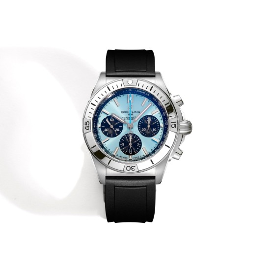 Breitling-Chronomat B01 42MM SS/RU Ice Blue/Blk TF A7750