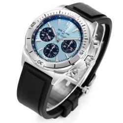 Breitling-Chronomat B01 42MM SS/RU Ice Blue/Blk TF A7750