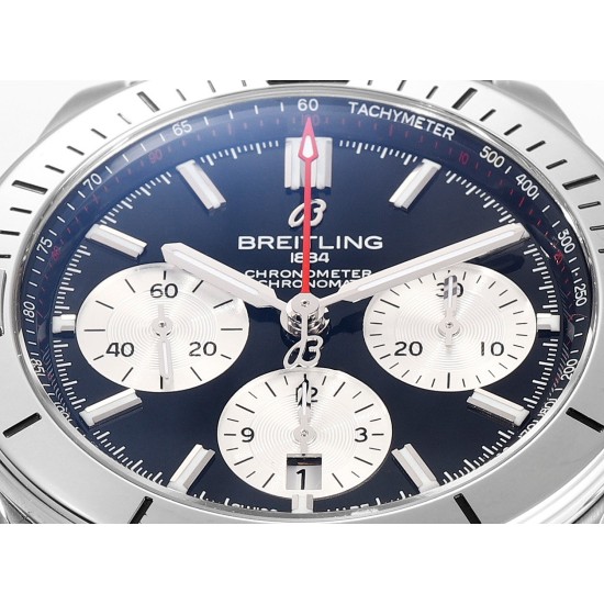 Breitling-Chronomat B01 42MM SS/RU Blue/Stk TF A7750