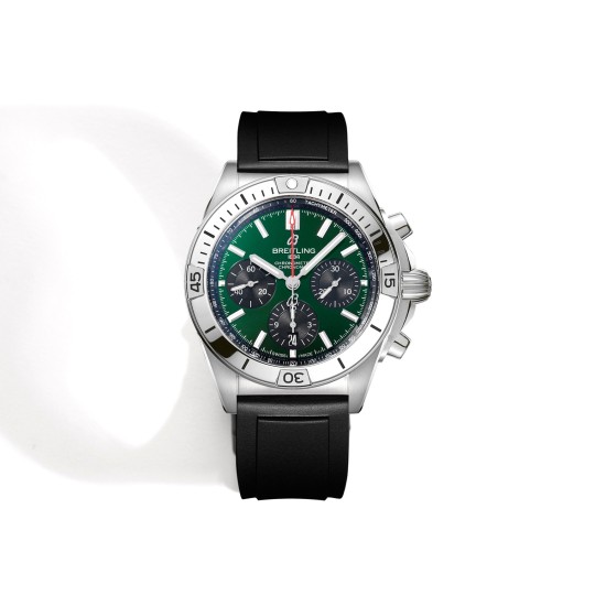 Breitling-Chronomat B01 42MM SS/RU Green/Stk TF A7750