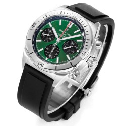 Breitling-Chronomat B01 42MM SS/RU Green/Stk TF A7750