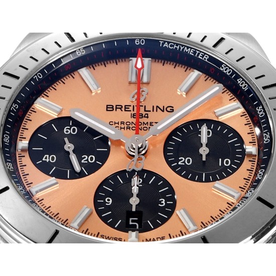 Breitling-Chronomat B01 42MM SS/RU Champagne/Stk TF A7750