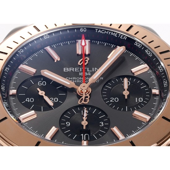 Breitling-Chronomat B01 42MM SS/RU Grey/Stk TF A7750