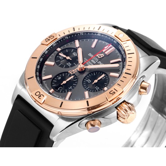 Breitling-Chronomat B01 42MM SS/RU Grey/Stk TF A7750