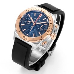 Breitling-Chronomat B01 42MM RG SS/RU Blue/Stk TF A7750