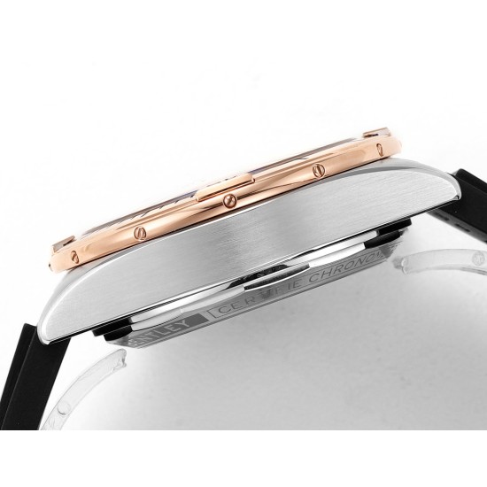 Breitling-Chronomat B01 42MM RG SS/RU Blue/Stk TF A7750