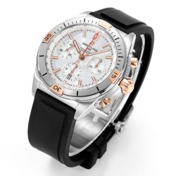 Breitling-Chronomat B01 42MM SS/RU Silver Dial TF A7750