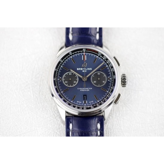 Breitling-Premier B01 Chronograph 42 SS/LE Blue GF V2 Asia 7750